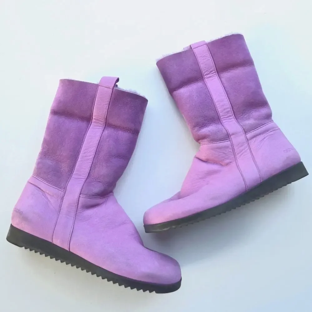 Arche Sherpskin Lavender Baokow Winter Boots Size 39 Size 8